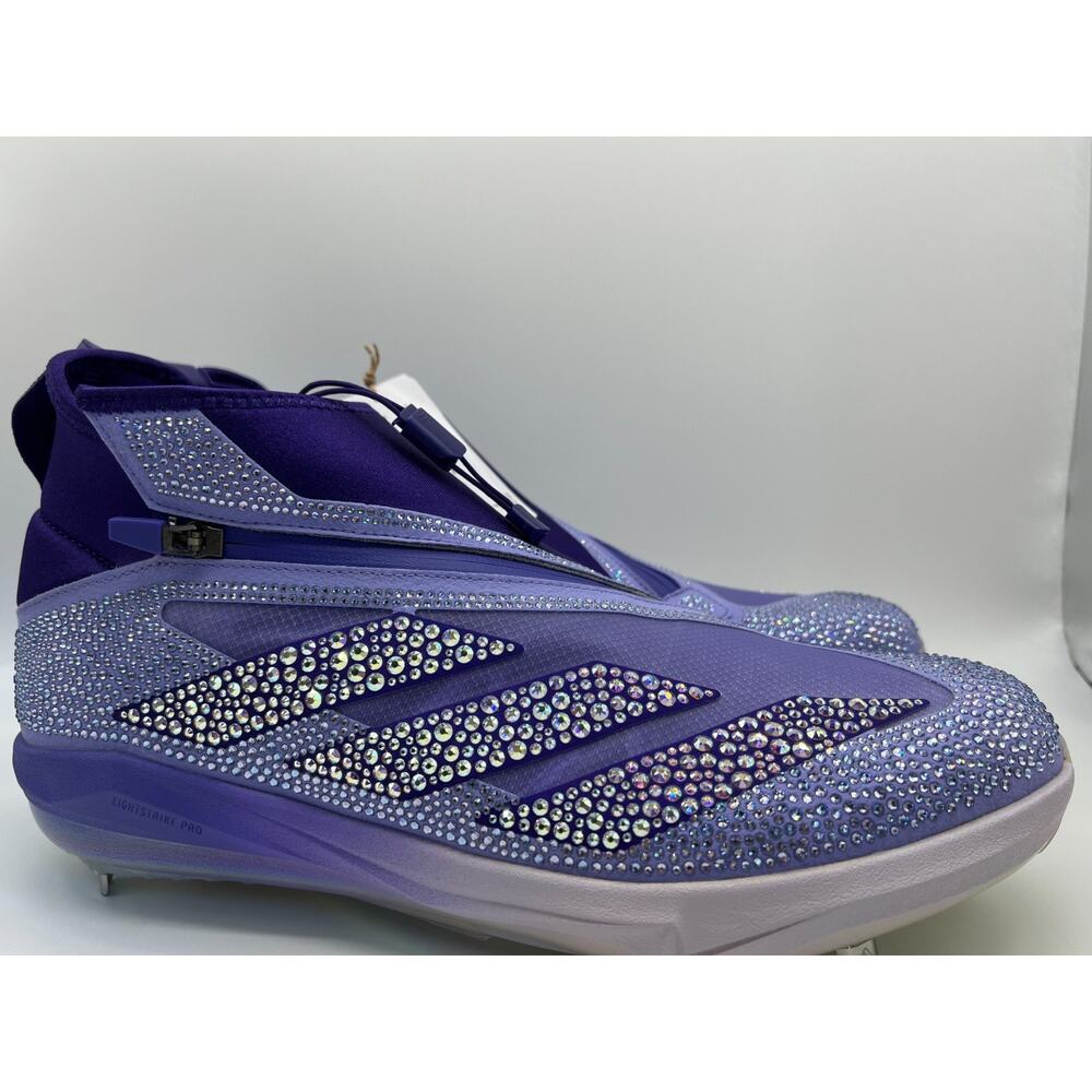 adidas Adizero Impact+ Baseball Swarovski Light Purple Cleats IH8154 Men's 13